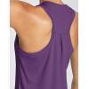 imageBALEAF Womens Workout Tank Top Racerback Tops Sleeveless Running Shirts Loose Fit Yoga Athletic Gym Sports01purple