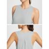 imageBALEAF Womens Workout Tank Top Racerback Tops Sleeveless Running Shirts Loose Fit Yoga Athletic Gym Sports02croppe04grey