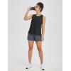 imageBALEAF Womens Workout Tank Top Racerback Tops Sleeveless Running Shirts Loose Fit Yoga Athletic Gym Sports03black