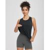 imageBALEAF Womens Workout Tank Top Racerback Tops Sleeveless Running Shirts Loose Fit Yoga Athletic Gym Sports03black