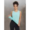 imageBALEAF Womens Workout Tank Top Racerback Tops Sleeveless Running Shirts Loose Fit Yoga Athletic Gym Sports03blue