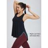 imageBALEAF Womens Workout Tank Tops Loose Fit Racerback Top Sleeveless Shirts Lightweight Yoga Athletic Gym RunningBlack