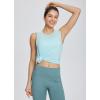 imageBALEAF Womens Workout Tank Tops Loose Fit Racerback Top Sleeveless Shirts Lightweight Yoga Athletic Gym RunningPastel Blue