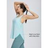 imageBALEAF Womens Workout Tank Tops Loose Fit Racerback Top Sleeveless Shirts Lightweight Yoga Athletic Gym RunningPastel Blue