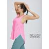 imageBALEAF Womens Workout Tank Tops Loose Fit Racerback Top Sleeveless Shirts Lightweight Yoga Athletic Gym RunningPlumeria