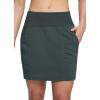 imageBALEAF Womens Skorts Skirts Hiking Skorts 5 Pockets 16quot Golf Skorts Tennis Athletic Quick Dry Skirts UPF 50Gray