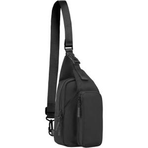 imageBALEAF Small Sling Bag Women Crossbody Backpack Adjustable Strap Shoulder Chest Daypack Casual Traveling Hiking Daily WhiteBlack