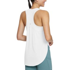 imageBALEAF Womens Workout Tank Tops Loose Fit Racerback Top Sleeveless Shirts Lightweight Yoga Athletic Gym RunningWhite