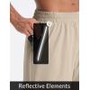imageBALEAF Mens Athletic Shorts 7quot Quick Dry Running Workout 2 in 1 with Liner Lightweight Gym with Zipper Pocket UPF50Khaki