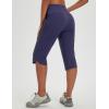 imageBALEAF Womens 17 Capri Pants Cycling Cargo Capris Lighweight Quick Dry Zipper Pockets Hiking Biking Casual OutdoorNavy Blue