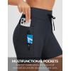 imageBALEAF Womens 4D Padded Bike Shorts High Waisted Cycling Underwear Zipper Pockets for Bicycle Biking CycleBlack