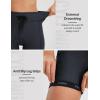 imageBALEAF Womens 4D Padded Bike Shorts High Waisted Cycling Underwear Zipper Pockets for Bicycle Biking CycleBlack