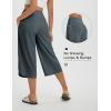 imageBALEAF Womens Capri Pants Plus Size Capris Running Athletic Wide Leg Quick Dry Workout UPF 50 Hiking Casual LooseDark Gray