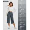 imageBALEAF Womens Capri Pants Plus Size Capris Running Athletic Wide Leg Quick Dry Workout UPF 50 Hiking Casual LooseDark Gray