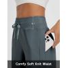imageBALEAF Womens Capri Pants Plus Size Capris Running Athletic Wide Leg Quick Dry Workout UPF 50 Hiking Casual LooseDark Gray
