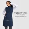 imageBALEAF Womens Fleece Dress Sweatshirt Tunic Long Quarter Zip Pullover Polar Winter Dress Cover Ups PocketBlue