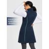 imageBALEAF Womens Fleece Dress Sweatshirt Tunic Long Quarter Zip Pullover Polar Winter Dress Cover Ups PocketBlue
