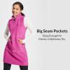 imageBALEAF Womens Fleece Dress Sweatshirt Tunic Long Quarter Zip Pullover Polar Winter Dress Cover Ups PocketPink