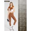 imageBALEAF Womens Leggings with Pockets Black Tummy Control Workout High Waisted Athletic 78 Ultra Soft Gym Yoga Ankle PantsCaramel