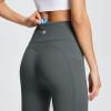 imageBALEAF Womens Leggings with Pockets Black Tummy Control Workout High Waisted Athletic 78 Ultra Soft Gym Yoga Ankle PantsDark Grey