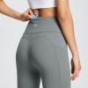 imageBALEAF Womens Leggings with Pockets Black Tummy Control Workout High Waisted Athletic 78 Ultra Soft Gym Yoga Ankle PantsGray