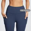 imageBALEAF Womens Leggings with Pockets Black Tummy Control Workout High Waisted Athletic 78 Ultra Soft Gym Yoga Ankle PantsNavy