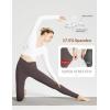 imageBALEAF Womens Leggings with Pockets Black Tummy Control Workout High Waisted Athletic 78 Ultra Soft Gym Yoga Ankle PantsSeal Brown