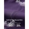imageBALEAF Womens Leggings with Pockets Black Tummy Control Workout High Waisted Athletic 78 Ultra Soft Gym Yoga Ankle PantsShadow Purple