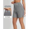 imagebaleaf Womens 7 Swim Board Shorts with Zipper Pockets High Waisted Long Beach Swimming Shorts Modest Swimsuits BottomDark Gray