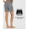 imagebaleaf Womens 7 Swim Board Shorts with Zipper Pockets High Waisted Long Beach Swimming Shorts Modest Swimsuits BottomDark Gray