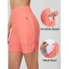 imagebaleaf Womens 7 Swim Board Shorts with Zipper Pockets High Waisted Long Beach Swimming Shorts Modest Swimsuits BottomPink