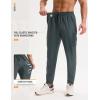 imagebaleaf Mens Hiking Pants Lightweight Quick Dry Joggers with Pockets Cargo Pants Water Resistant Breathable JoggerDark Gray