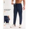 imagebaleaf Mens Hiking Pants Lightweight Quick Dry Joggers with Pockets Cargo Pants Water Resistant Breathable JoggerNavy Blue
