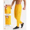 imagebaleaf Mens Hiking Pants Lightweight Quick Dry Joggers with Pockets Cargo Pants Water Resistant Breathable JoggerYellow
