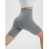 imagebaleaf Womens 8quot Biker Shorts Super High Waisted Tummy Control Yoga Workout Gym Short with PocketsDark Gray
