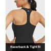 imagebaleaf Womens Racerback Workout Tank Tops Yoga Gym Athletic Running Sleeveless Shirts CamisoleBlack