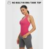 imagebaleaf Womens Racerback Workout Tank Tops Yoga Gym Athletic Running Sleeveless Shirts CamisoleRose Red