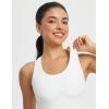 imagebaleaf Womens Racerback Workout Tank Tops Yoga Gym Athletic Running Sleeveless Shirts CamisoleStar White