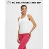 imagebaleaf Womens Racerback Workout Tank Tops Yoga Gym Athletic Running Sleeveless Shirts CamisoleStar White