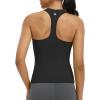 imagebaleaf Womens Racerback Workout Tank Tops Yoga Gym Athletic Running Sleeveless Shirts CamisoleBlack