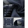 imageBALEAF Womens Golf Shorts 9 Knee Length Stretch Bermuda Long Shorts Belt Loops Pockets Casual Work UPF 50Navy Blue