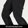 imagebaleaf Mens 32 Hiking Pants Cargo Pockets Lightweight Water Resistant Quick Dry Travel UPF 50 RunningBalck