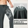imagebaleaf Mens 32 Hiking Pants Cargo Pockets Lightweight Water Resistant Quick Dry Travel UPF 50 RunningGray