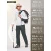 imagebaleaf Mens 32 Hiking Pants Cargo Pockets Lightweight Water Resistant Quick Dry Travel UPF 50 RunningGray