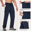 imagebaleaf Mens 32 Hiking Pants Cargo Pockets Lightweight Water Resistant Quick Dry Travel UPF 50 RunningNavy Blue