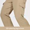 imagebaleaf Mens 32 Hiking Pants Cargo Pockets Lightweight Water Resistant Quick Dry Travel UPF 50 RunningTannin