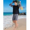imagebaleaf Mens Sun Protection Swim Shirts Zipper Pocket Rash Guard Shirt Quick Dry Long Sleeve Sun Shirt UPF 50Black Coconut