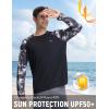 imagebaleaf Mens Sun Protection Swim Shirts Zipper Pocket Rash Guard Shirt Quick Dry Long Sleeve Sun Shirt UPF 50Black Coconut