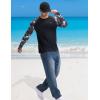 imagebaleaf Mens Sun Protection Swim Shirts Zipper Pocket Rash Guard Shirt Quick Dry Long Sleeve Sun Shirt UPF 50Black Coconut