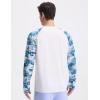 imagebaleaf Mens Sun Protection Swim Shirts Zipper Pocket Rash Guard Shirt Quick Dry Long Sleeve Sun Shirt UPF 50Blue Coconut